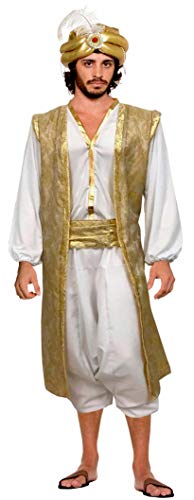Forum Men's Costume, White/Gold, Standard
