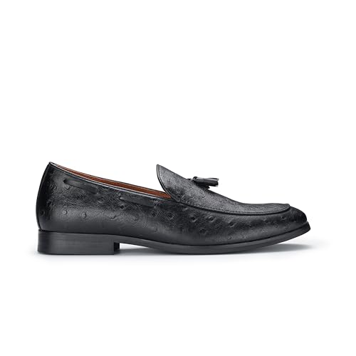 Image of Ferro Aldo Men's Premium Moc Toe Loafers | Casual & Dress Styles with Tassels & Horsebit Buckles