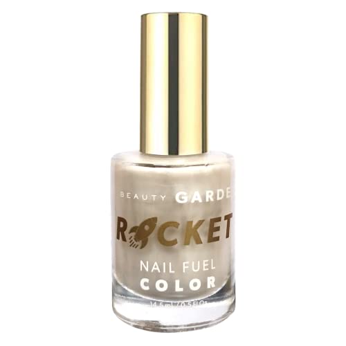 BeautyGARDE Rocket Nail Polish, Color â White Pearl, Strengthening Growth Treatment [0.5 Oz] Nail Hardener Extra Strong Nail Polish, Nail Growth Treatment, Cruelty-Free, 7-Free Vegan, Nonie CrÃ¨me