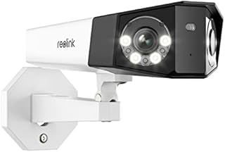 REOLINK Duo PoE, 4MP Dual Lens Outdoor Home Security IP PoE Camera, 150°Viewing Angle, Human/Vehicle Detection, Motion Spotlights Color Night Vision, Two Way Talk, Up to 256GB Micro SD Card