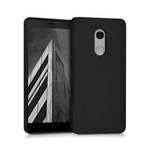Image of Mobile Back Cover Case for Redmi Note 4 (Silicone Case|CameraProtection|Black SC1510)