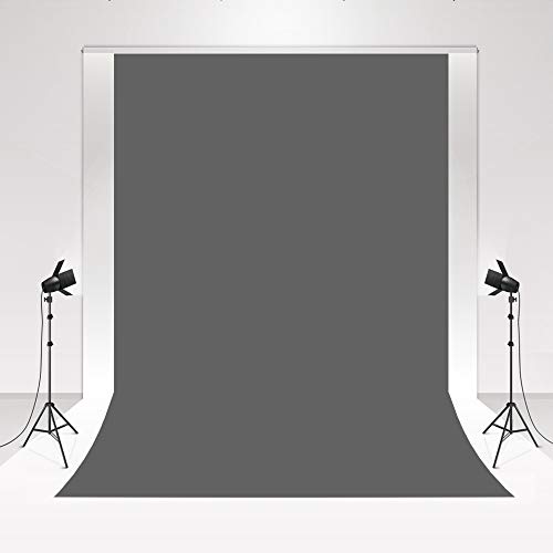 Kate Studio Photography Backdrop Dark Grey 2x3m/6.5x10ft Collapsible Photo Backdrop for Baby Photo Shooting Simple Morden Wedding Photo Booth Soft Microfiber vedio taking props for Blogger