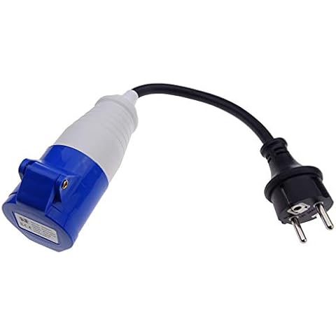 CEE Adapter Schuko-Stecker auf CEE-Steckdose 230V 16A für Camping & Wohnmobil Cover