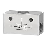 RIEGLER 106704-ODER-14 ODER-Ventil, 3 x G 1/4 Aluminium, 1Stk