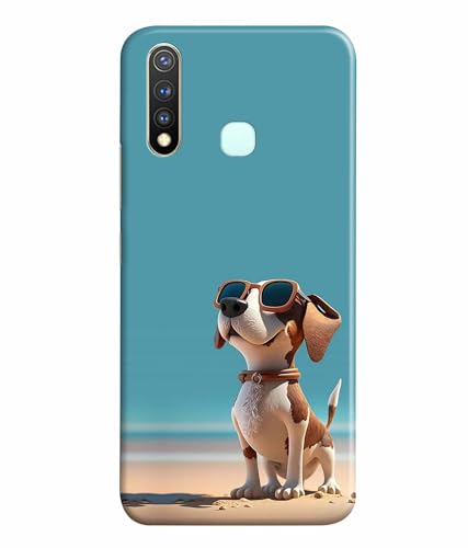 Image of Cute Pet Dog Lover Printed Hard Back Case Cover & Compatible for Vivo Y19 / Vivo U20 / Vivo U3 (Multicolor) - D1814