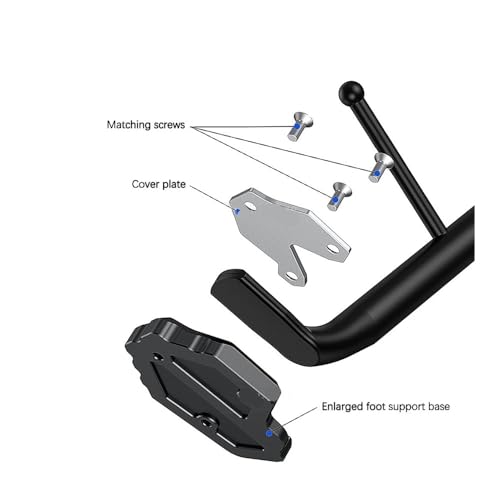 Support latéral pour Forza 350 : extension de béquille CNC