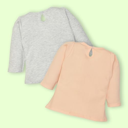 Image of LuvLap Baby Girls 100% Cotton Full Sleeve Girls Top Pack of 4
