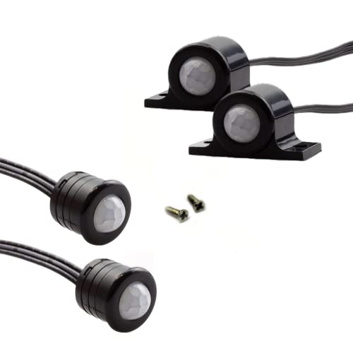 Rexlight® | Schwarze Bewegungssensoren für Dotless COB LED-Treppenstufenbeleuchtung besonders geeignet in Kombination mit schwarzen Profilen Cover