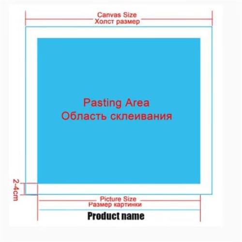 Peinture Diamant Foret Carré 45x60cm à l'ajustement parfait sans vide - 2