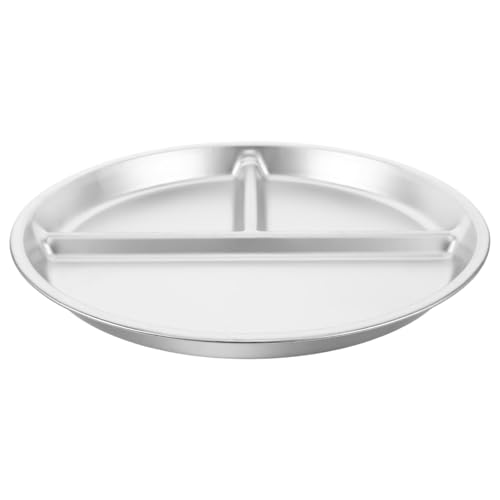 CLISPEED �|�[�V�����R���g���[���v���[�g�F9�C���`�̃X�e�����X�X�`�[�������E���h�d�؂�v���[�g�i�t�[�h�Z�p���[�^�[�t���j - �o�����X�̎�ꂽ�H���̂��߂̃}���`�R���p�[�g�����g�f�B�i�[�f�B�b�V��