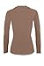 Natural Uniforms Women's Under Scrub Tee Crew Neck Long Sleeve T-Shirt (Chocolate Malt, Small)