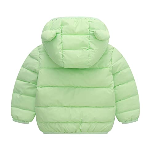 Thin Jackets for Boys Girls Winter Windproof Warm Love Print Coats Bear Ears Hooded Padded Jacket Outwear Boys2