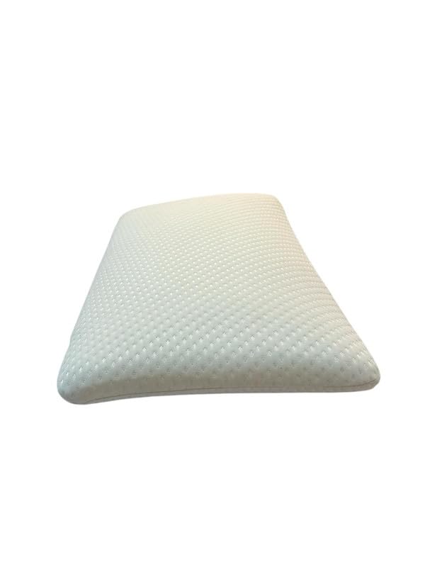 HAPPINZO Thin Pillow HZ 10 – Soft & Supportive for Neck Pain Relief, Ideal for Stomach & Back Sleepers, Comfortable Low Loft Design, Sleep Positions | White Colour | L-21.5_W.11.5_H3.5