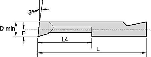 WIDIA BB2501000R CG50 B Series BB Boring Solid Carbide Insert, PVD Grade CG5