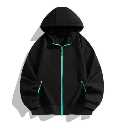 Mens Hoodies Zip Up Casual Long Sleeve Heavyweight Hooded Sweatshirts with Pockets Jacket Fall Clothes3
