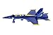 Playmaker Toys 🛦 United States Navy Blue Angels F/A-18 Super Hornet Fighter Jet 6 Inch Die Cast Metal Model Toy with Pullback Action (Complete 6 Set)