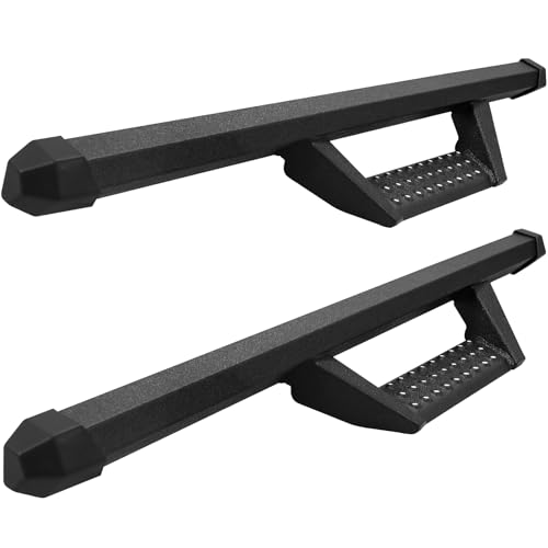 Matte Black Drop Down Steps for F250