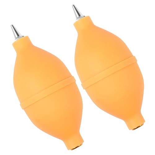 LIFKICH 2pcs Silicone Air Blower Dust Removal Bulb for Computer Camera and Cleaning Debris for Electronics and Delicate Yellow
