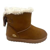 sole london KIDS GIRLS CHILDREN WARM WINTER ANKLE FUR LINED SCHOOL SHOES BOW BOOTS