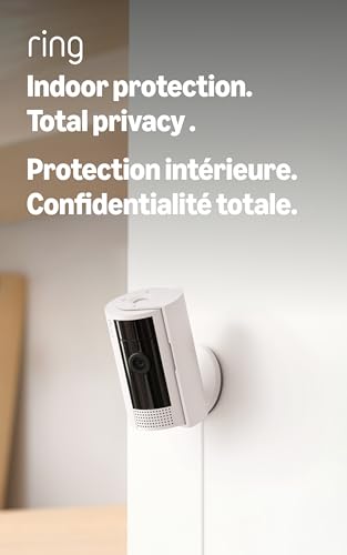 Ring Indoor Cam (2nd Gen) | 1080p HD Video & Colour Night Vision, Two-Way Talk, and Manual Audio & Video Privacy Cover (2023 release) | White