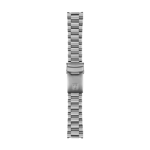 Image of Tissot Mens Tissot PR516 Mechanical Chronograph 316L Stainless Steel case with Black PVD Coating Mechanical Watches, Grey, Stainless Steel, 20 (T1494592105100)