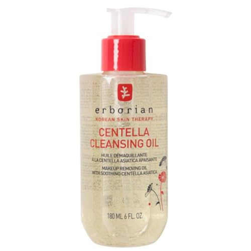 Erborian - Centella Cleansing Oil - Aceite Desmaquillante para Rostro con Centella Asiática - Todo Tipo de Pieles - Cuidado Cosmético Coreano - 180ml