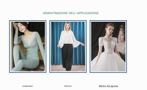 Nastro decorativo in pizzo elasticizzato da 5 yards, bordatura in pizzo, per artigianato, lingerie, abito da sposa, 15 cm di larghezza (bianco)