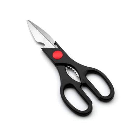 Çok Fonksiyonlu Mutfak Makası yemek hazırlığında zaman kazandırır, paslanmaz çelik keskin bıçakları ve entegre ceviz kırıcı yapısıyla mutfaktaki tüm kesme işlemlerinizi tek aletle çözer