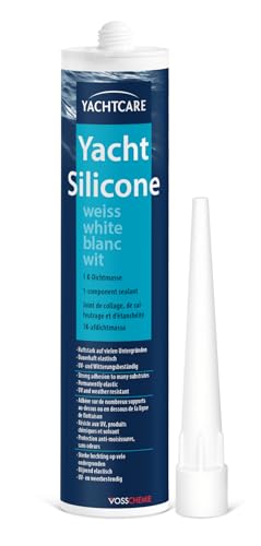 Yachtcare Silikon Weiß 300ml - Dichtmasse für Boot Wohnmobil & DIY