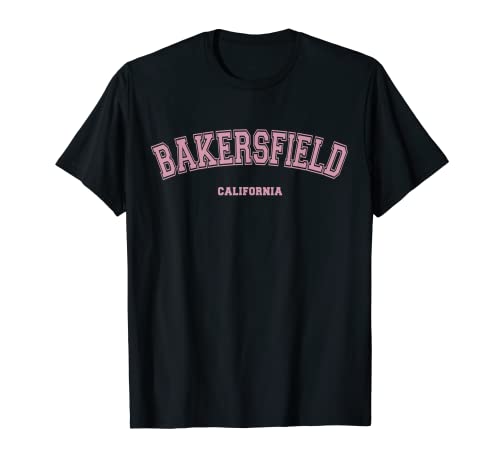 Pink Bakersfield California CA Varsity Style on Bakersfield T-Shirt Pink Bakersfield California CA Varsity Style on Bakersfield T-Shirt