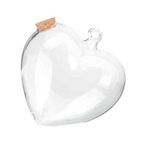 VALICLUD Botella de Vidrio Transparente para y Decoración con Tapa para Manualidades de Origami y Almacenamiento de Objetos Pequeños