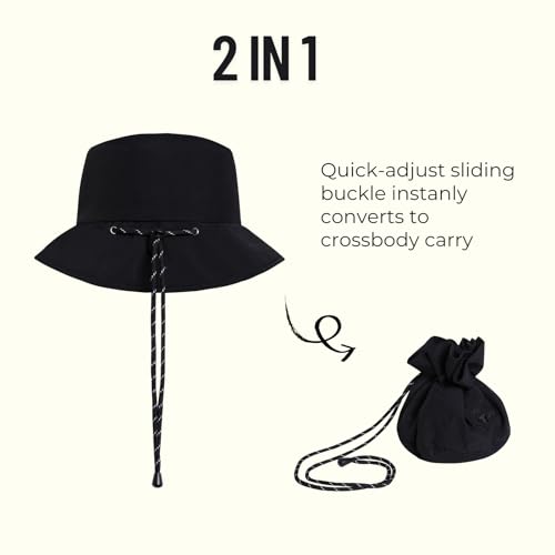 Image of Waterproof Bucket Hats for Women Men UV Protection Sun Hat Packable Boonie Cap Outdoor Rain Hat