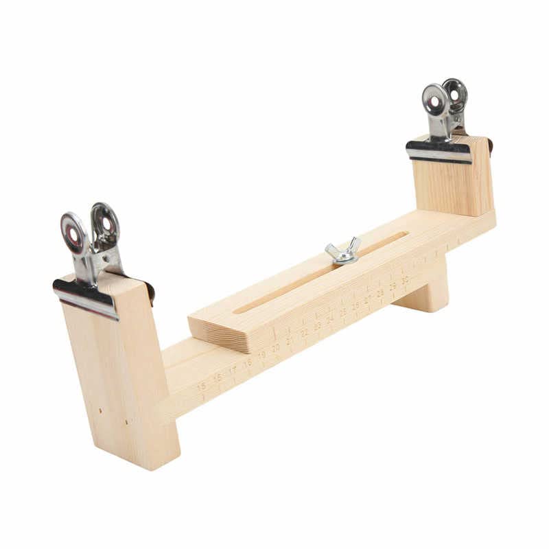 Wooden Weaving Rack Bracelet Weaving Rack Solid Wood with Clips for Bracelet for Necklace for Rope