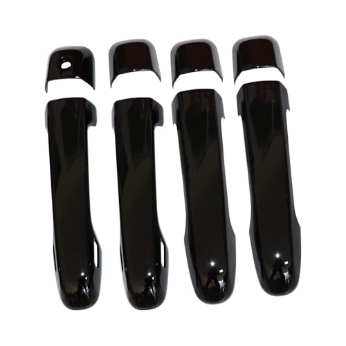 Image of SecosAutoparts 4PCS Glossy Black Door Handle Cover Trim W /Smart Hole Compatible with Lexus GX460 2010 2011 2012 2013 2014 2015 2016 2017 2018 2019 2020 2021 2022