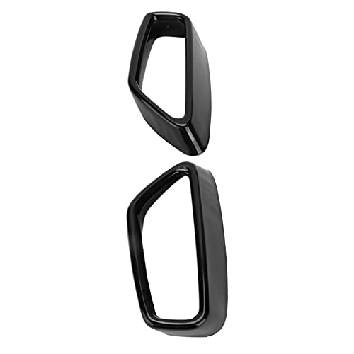 Embellecedor de Punta de Escape, Salidas de Escape de Garganta de Tubo, Cubierta de Moldura de Marco Trasero, 2 Piezas de Cubierta de Punta de Tubo de Escape, Reemplazo Negro