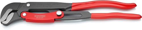 Knipex Giratubi Con Ganasce Ad "S" Con Regolazione Rapida Verniciata A Polvere Grigio, Rivestiti In Resina Sintetica 420 Mm 83 61 015 - 2