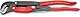 KNIPEX Rohrzange S-Maul mit Schnelleinstellung mit Kunststoff überzogen grau pulverbeschichtet 420 mm, 83 61 015