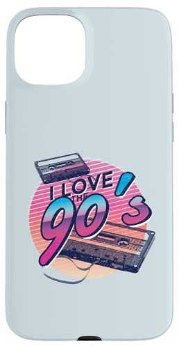 I LOVE THE 90s 1990�N�� �L�b�h�J�Z�b�g�e�[�v �~�[�� 90�N��X�^�C�� �X�}�z�P�[�X iPhone 15 Plus �p