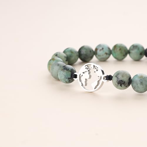 COAI Long Distance Stone Matte Onyx Compass Matching Couple Bracelets4