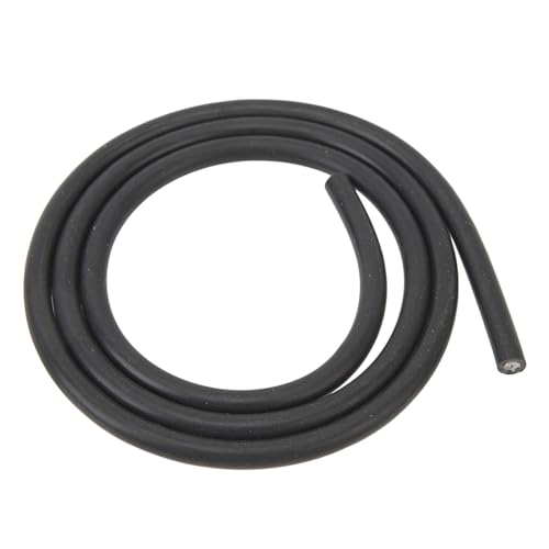 Auto Zündungskabel, 1M Zündkabel 7mm Schwarz Spark Plug Wire, Hochspannungskabel Zündung für Roller Motorrad Rasenmäher Motorsäge Bürstenschneider Ersatzteil