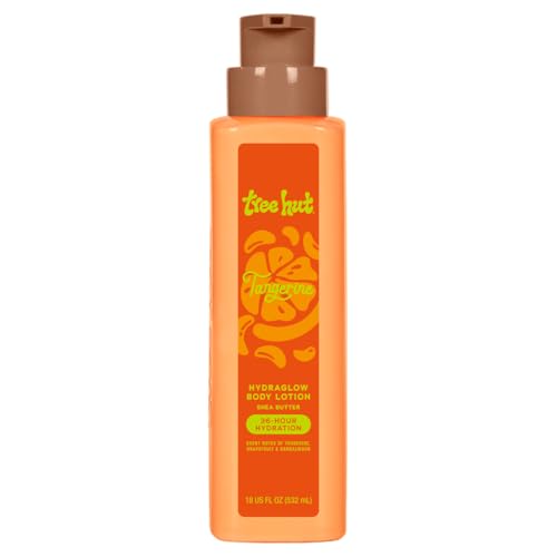 Tree Hut Hydraglow Body Lotion Tangerine Bright Citrus Scent Hydrating & Moisturizing Daily Lotion for Silky Soft Glowing Skin Lightweight Formula 18 fl oz