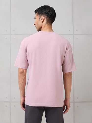 Image of TECHNOSPORT Men's Typography Printed T-Shirt ELASTOPLUS Quick Dry Slim Fit Round Neck Sports Tee for Gym Running Casual Wear UPF50+ Anti Odour
