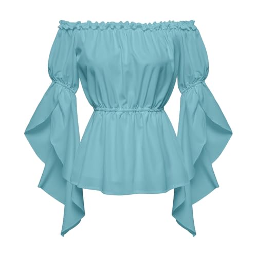 Chemisier Dirndl pour femme avec manches bouffantes confortables