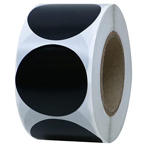 Hybsk 1.5 Inch Blank Black Target Pasters For Shootingl (Black) #TOP23