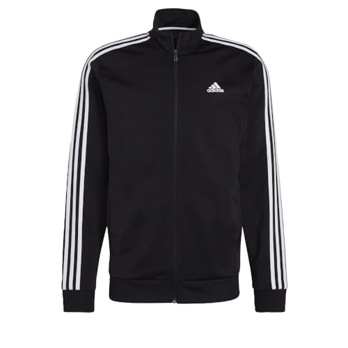 adidas mens Warm-up Tricot Regular 3-stripes Track Jacket Black/White 4X-Large/Tall - image 8