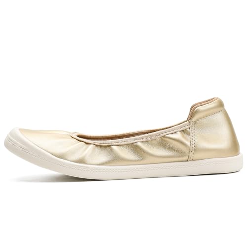 Slip On Sneakers Women Comfortable Casual Shoes for Women Women's Arch Support Gold Black Slip-On Sneakers4