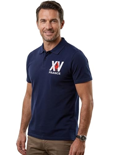 Polo XV de France de Rugby - Collection Officielle FFR - Equipe de France de Rugby - Taille Adulte L