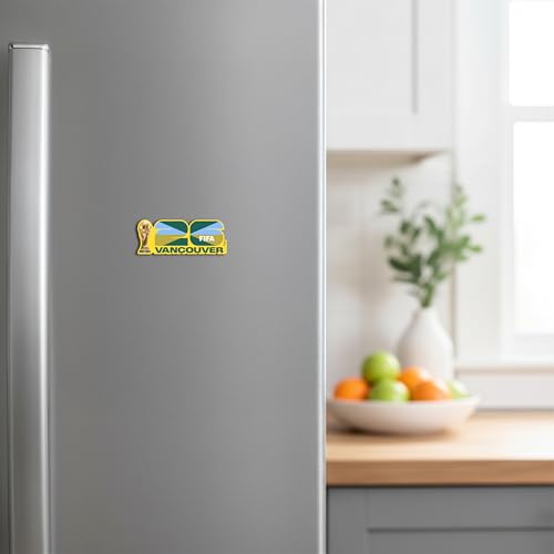 Image of FIFA World Cup Tournament Logo Magnet - Officially Licensed FIFA World Cup Magnet - Vibrant Host City Design - Durable Strong Hold - Perfect for Fridges, Lockers & Collectors