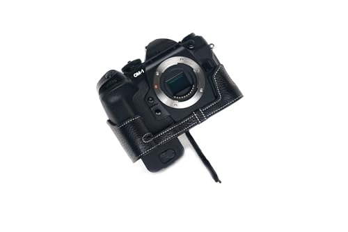 【極美品・希少革ケース付】Olympus om-1 TP Original OM SYSTEM OM-1 用 ボディーハーフケース ブラック