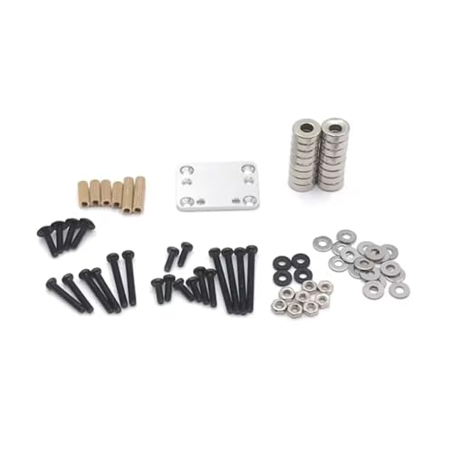 RC��������̕��i For Wltoys 284131 K969 K989 P929 For Kyosho For MINI-Q 1/28 �{�f�B�|�X�g�}�O�l�b�g�s���Œ�}�E���g���f�� Rc �J�[�A�b�v�O���[�h���i(Silver)